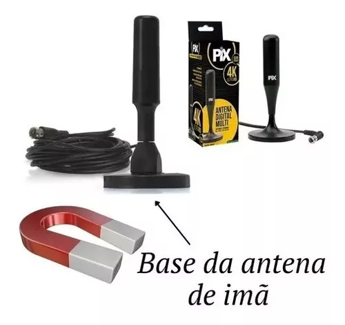 Antena Hd P/tv Samsung LG Smart Led Lcd 4k 3d Int/ext Uhf