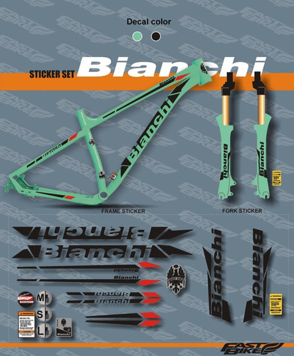 Calco Vinilo Kit Cuadro Bianchi