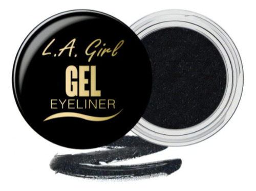 Delineador De Ojos En Gel L.a. Girl Color Black Cosmic Shimmer