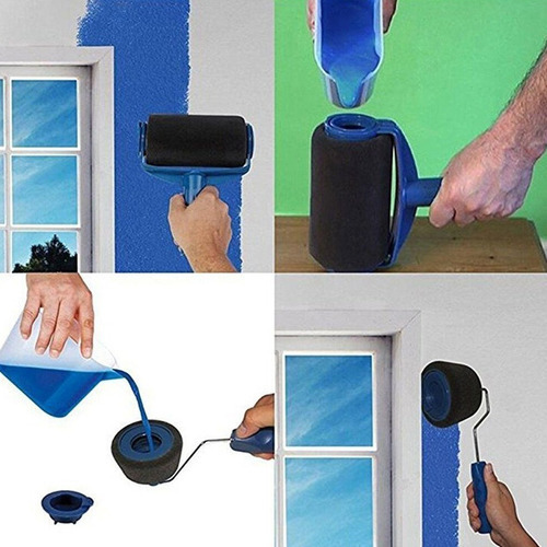 Rodillo Para Pintar Sin Derrames Con 8 Accesorios