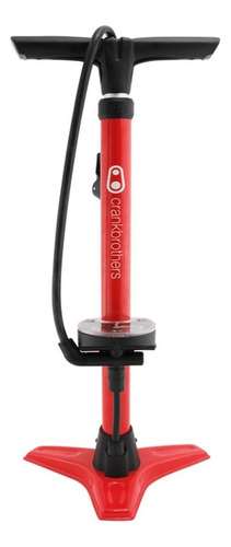Bomba de pie para bicicleta Crankbrothers Gem, 160 psi, color rojo