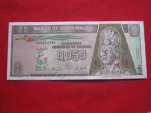 Guatemala 50 Centavos De Quetzal 1989