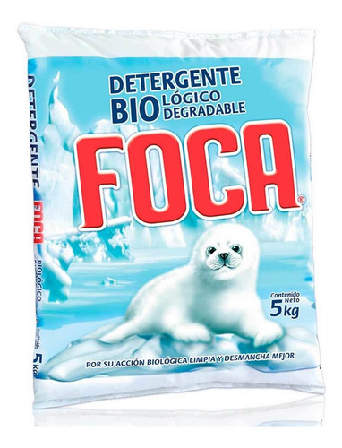 Imagen 1 de 1 de Detergente En Polvo Foca 5kg