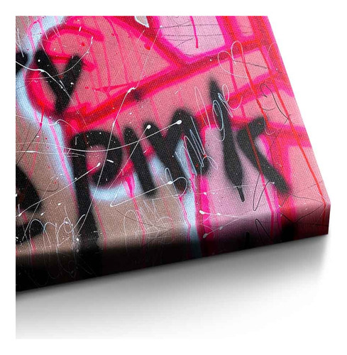 Cuadro Canvas Pantera Rosa Don't Worry Be Pink 90x140 Printz
