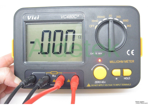 Aidetek Precision Milliohm Metro Vs Megger 4 Alambre Kelvin