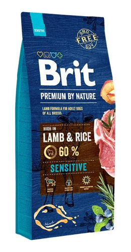 Brit Premium Sensitive Cordero Y Arroz  15 Kg