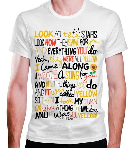 Camisa Camiseta Masculina Coldplay