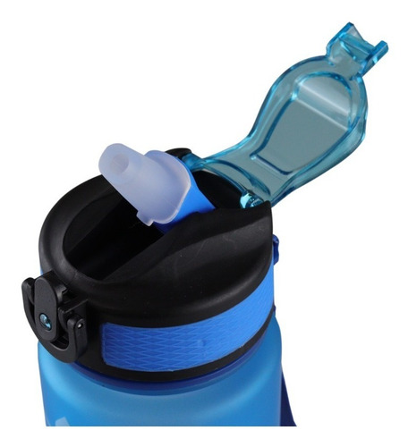Imagen 10 de 10 de Bote Vaso Agua Motivacional 1000 Ml Termo Cilindro Popote