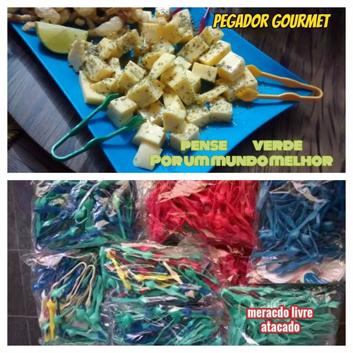 Pegador Gourmet Petiscos Pipoca Batata Buffet Kit Com 50