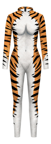 Mono Con Estampado De Animales Para Mujer, Traje Zentai De Catsuit De Halloween