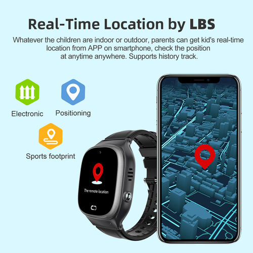 Reloj Inteligente Smart Kids Td-45 Con Tarjeta De Silicona,