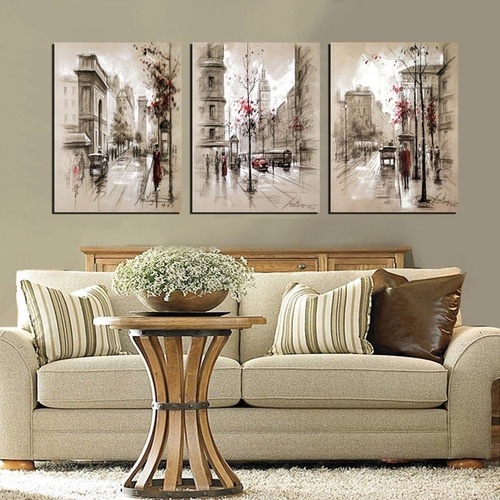 Imagen 1 de 8 de Cuadro Nórdico Trípticos -deco 51- Super Oferta Uhd