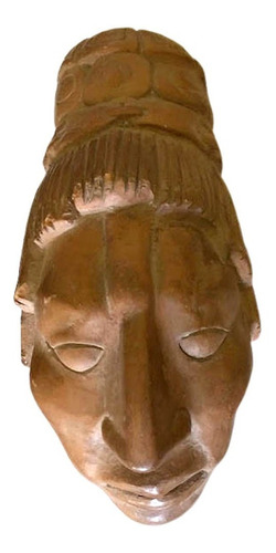 Escultura Máscara En Terracota  Firmada Magda Frank