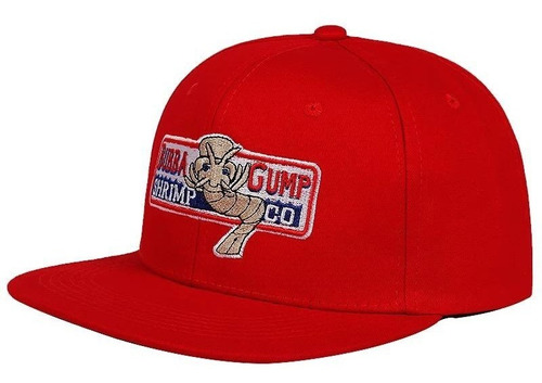 Gorro Snapback Jockey Forrest Gump Rojo Vicera Plana Gorros