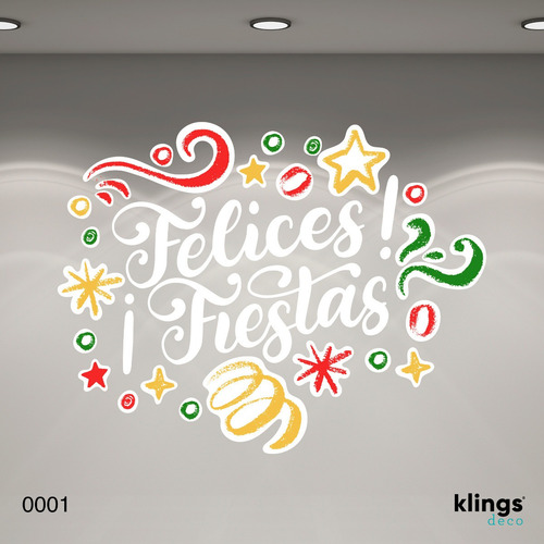 Imagen 7 de 10 de Vidrieras Plotter Vinilos Felices Fiestas Navidad