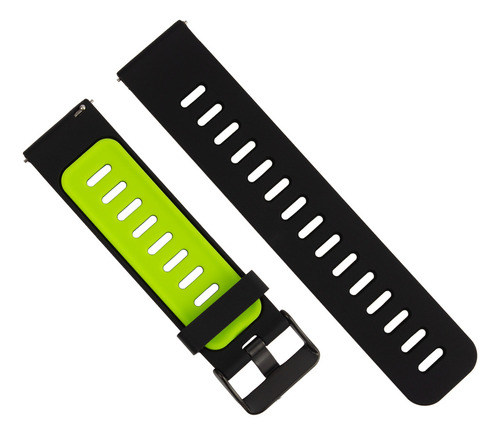 Pulseira Color Para Philco Psw02pm Hit Wear 45mm Cor Preta/verde