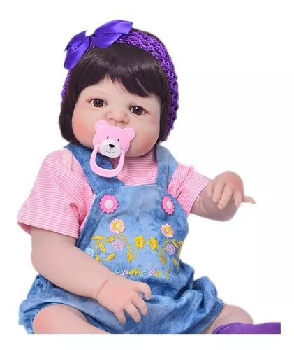 Bebê Boneca Realista Reborn Silicone Victoria Pronta Entrega