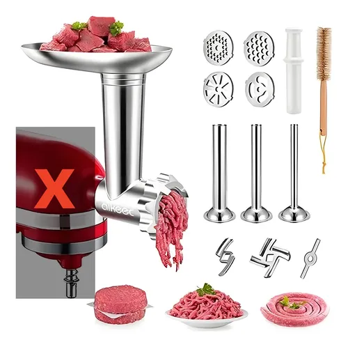 Accesorio Aditamento Moledora Carne Para Kitchenaid Acero