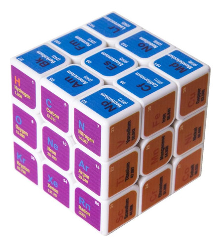 Speed Cube 3x3x3 Elementos Químicos Cubo Mágico,juguetes E