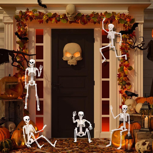 Decoraciones De Esqueletos De Halloween, Esqueleto De Plásti