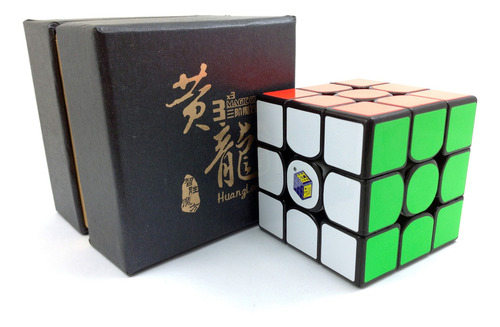 Cubo De Velocidad 3x3 Yuxin Huanglong Colección Estructura Negro