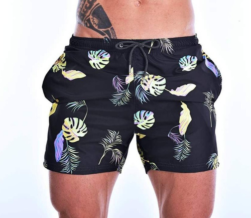 Imagen 6 de 7 de Short De Baño Hombre Malla Suspensor Secado Rápido Premium