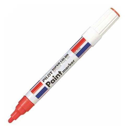 Plumon Permanente Pilot Paint Marker Acrilico Tinta Roja