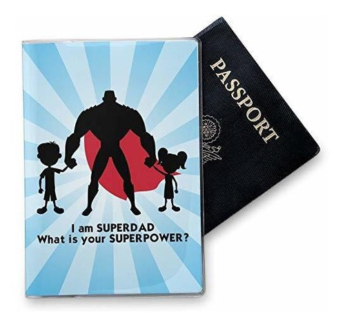 Cubierta Para Pasaporte - Super Dad Vinyl Passport Holder