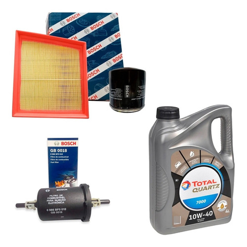 Kit Filtro Y Aceite Ford Fiesta Ka Duratec Sigma Bosch Total