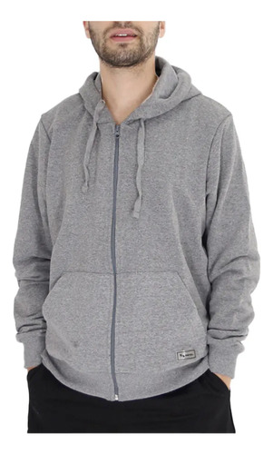 Campera Hombre Hifel Ccapucha Basica Gris On Sports