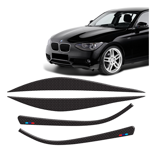 Kit Adesivos Farol E Retrovisor Bmw 316i Resinado Carbono