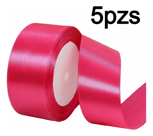 S 5 Rollo Liston Colores Moños 4 Cm 112,5 Cm Decoração