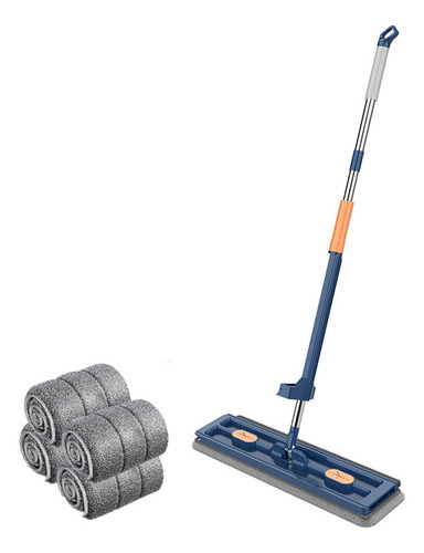 Fregona Limpiadora Giratoria Ajustable En 360° Y 4 Paños
