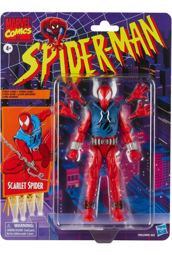 Scarlet Spider Marvel Legends Spiderman Retro Ben Reilly (Reacondicionado)