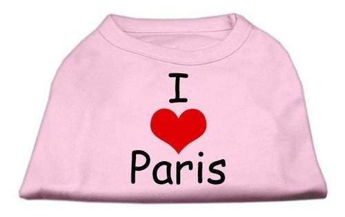 Productos Mirage Pet 8inch I Love Paris Camisas De Impresion