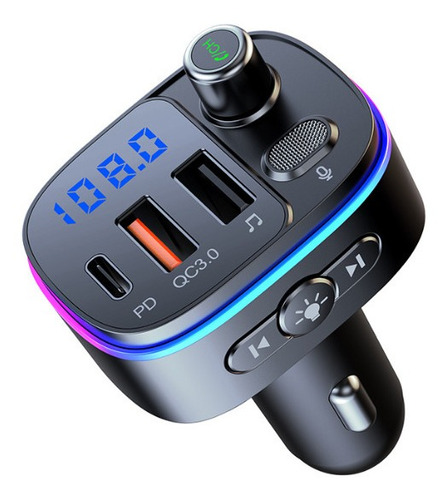 Transmisor Fm Bluetooth Cargador Rapid Usb Auto Manos Libres