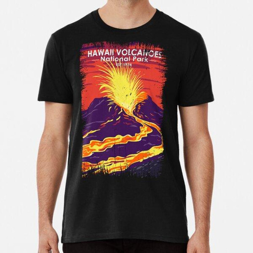 Remera Parque Nacional De Los Volcanes De Hawaii Vintage ALG