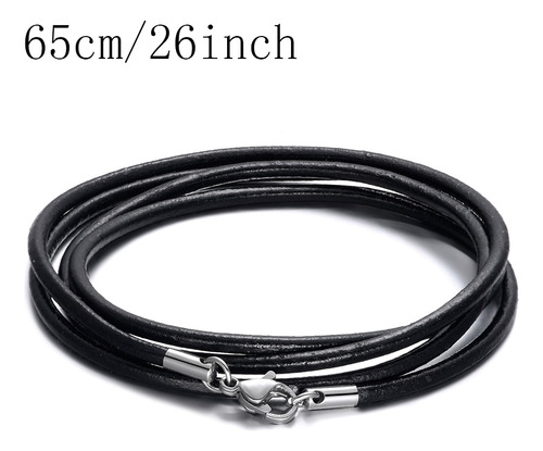 Collar De Piel Auténtica Chafor Para Mujer Y Hombre, Acero I