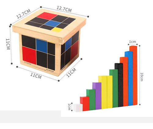 Juego De Construcción De Madera Para Niños, Cubo Trinomio