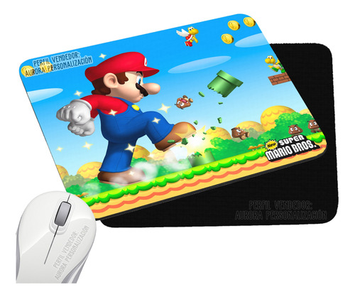 Pad Mouse Rectangular Super Mario Bros 1