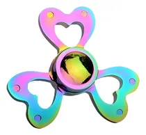 Comprar Usa Arco Iris Amor Aleación Tri Mano Dedo Spinner Fidget Edc