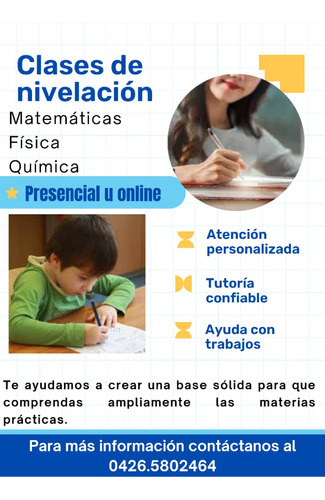 Clases De Física Matemáticas Y Quimica Par Bachillerato 