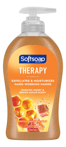 Softsoap Therapy Warming Honey & Brown Sugar Scent - Jabn Lq