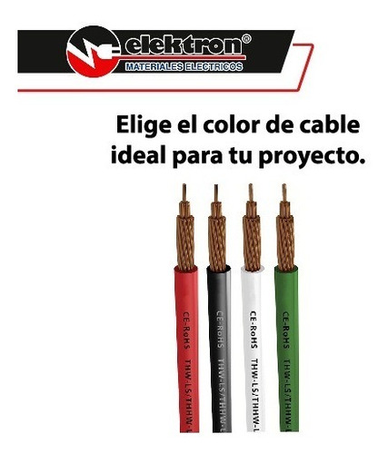 Imagen 5 de 7 de Kit 4 Cajas 100 M. Cable Rojo, Negro, Blanco Y Verde Cal 12