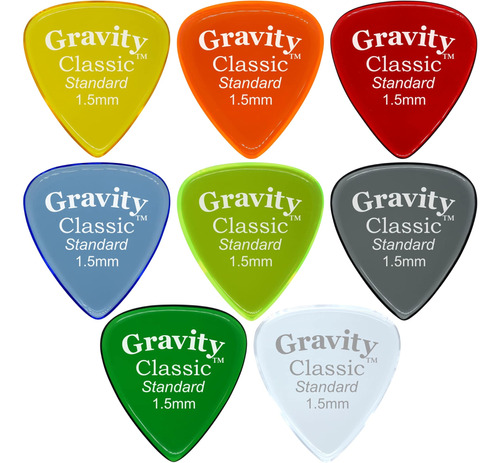 Púas Acrílicas Gravity Para Guitarra | Classic Standard D