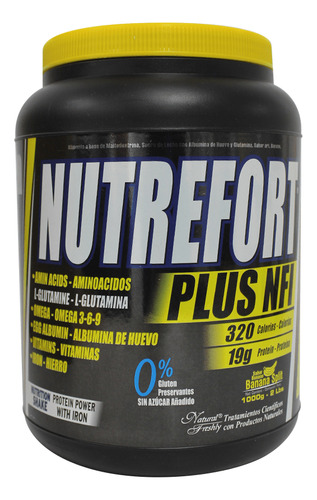 Proteina Nutrefort Banana Plus Nfi X 1000gr