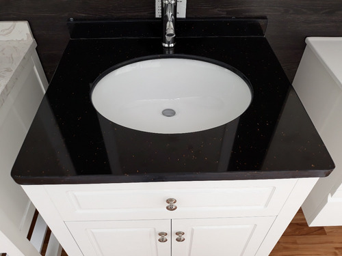 Imagen 5 de 6 de Mueble De Baño 65x56 Mod 569- Mesada De Marmol Y Espejo