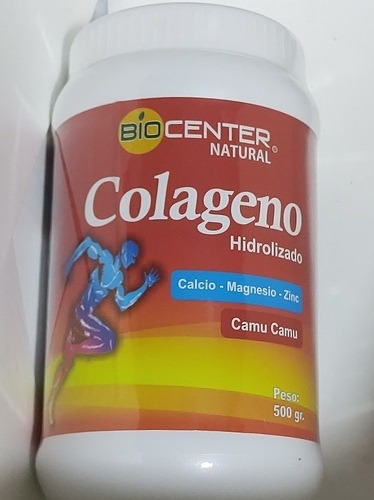 Colageno Hidrolizado+calcio Magnesio Zinc Camucamu 500 Grs