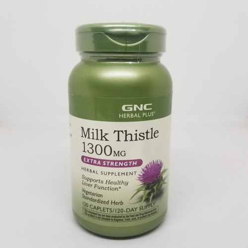 * *venc Feb2024  * Milk Thistle Extract 1300mg - 120 Uds Gnc