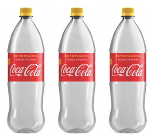 Garrafa De Coca Cola Retornavel 2 Litros 3 Unidades (Usado)